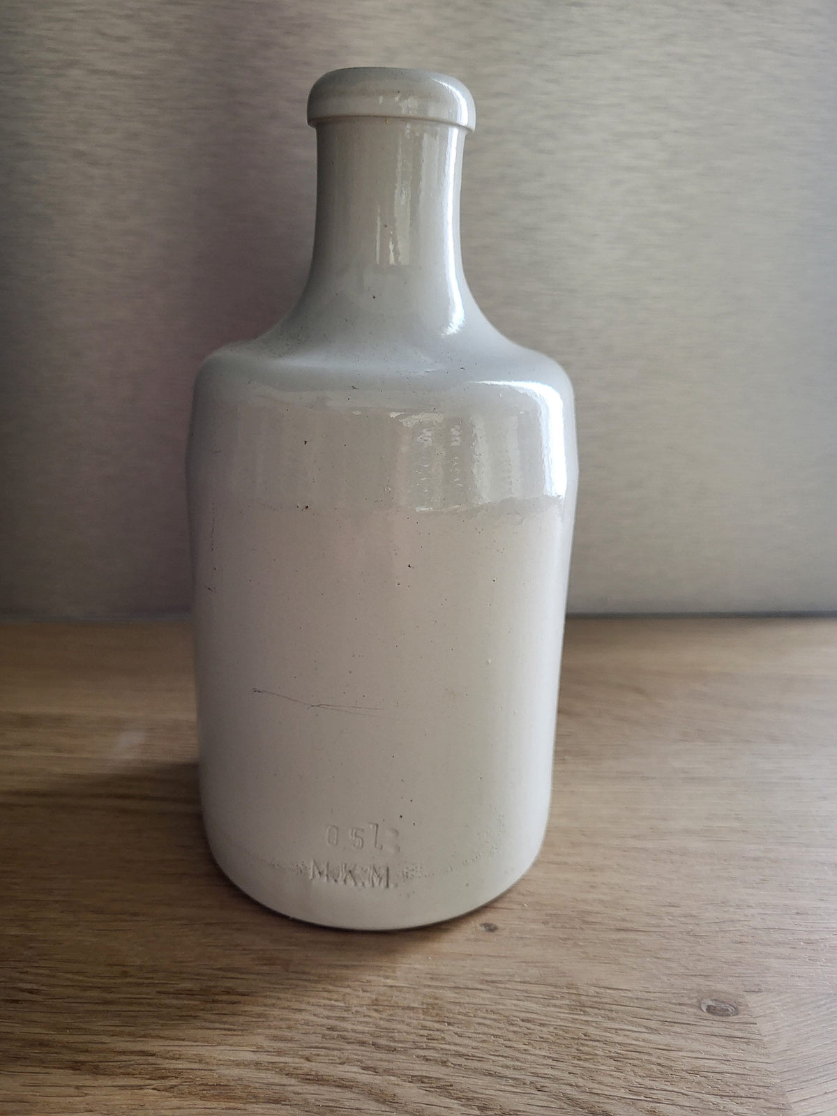 Bouteille grès blanc ancienne