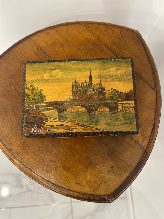 Coffret en bois ancien Paris