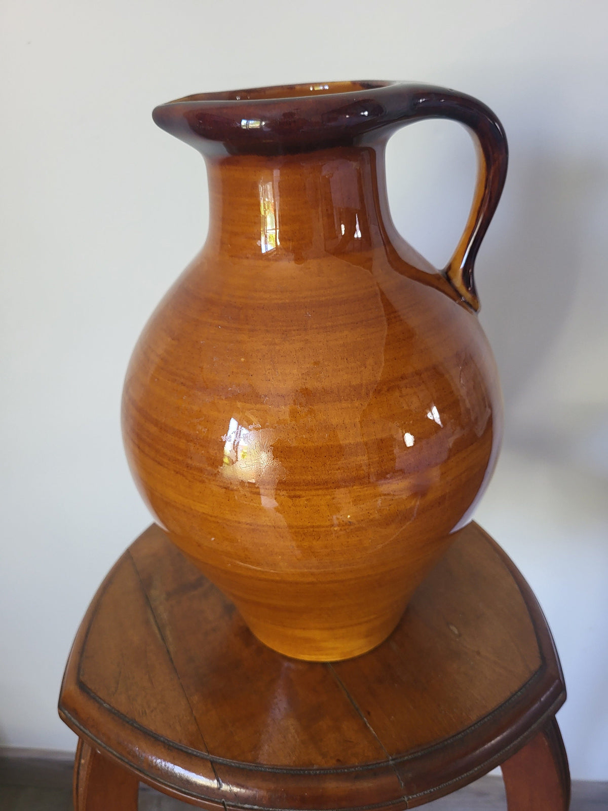 Cruche poterie Saint Clément céramique brillante
