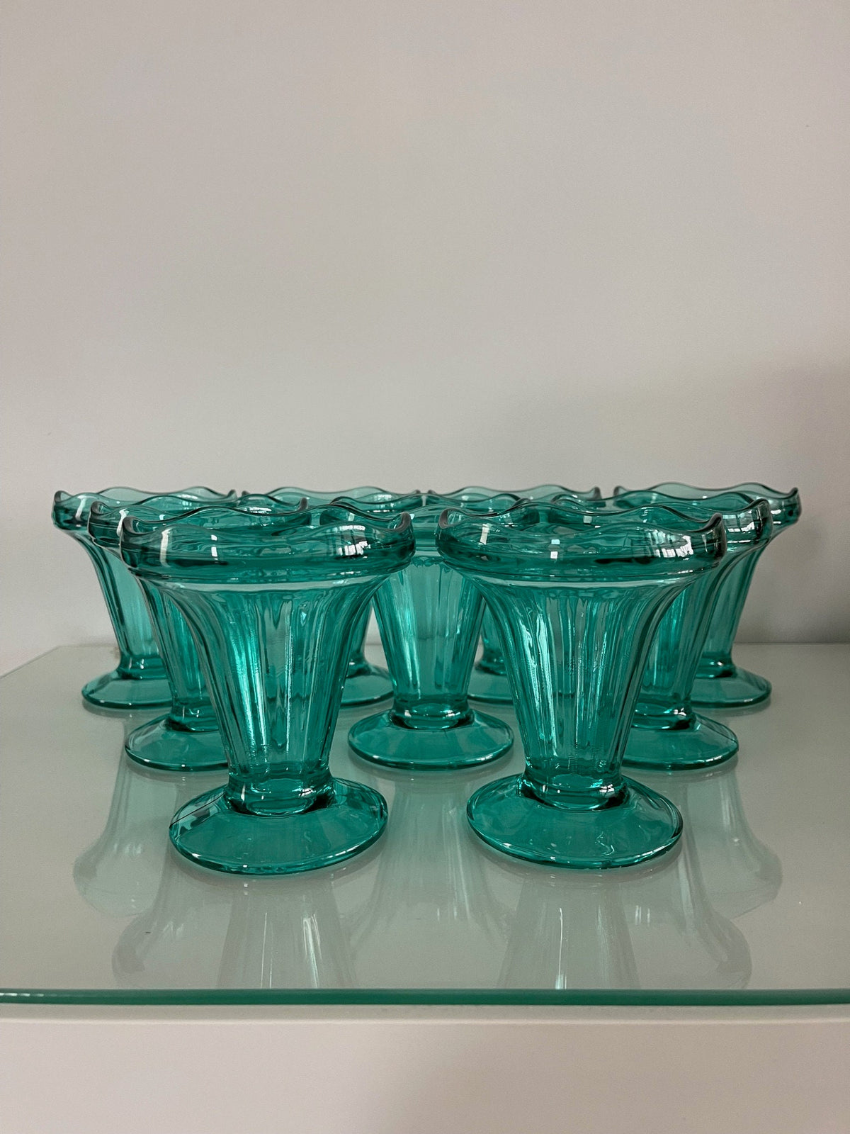 Coupe à dessert turquoise Arcopal