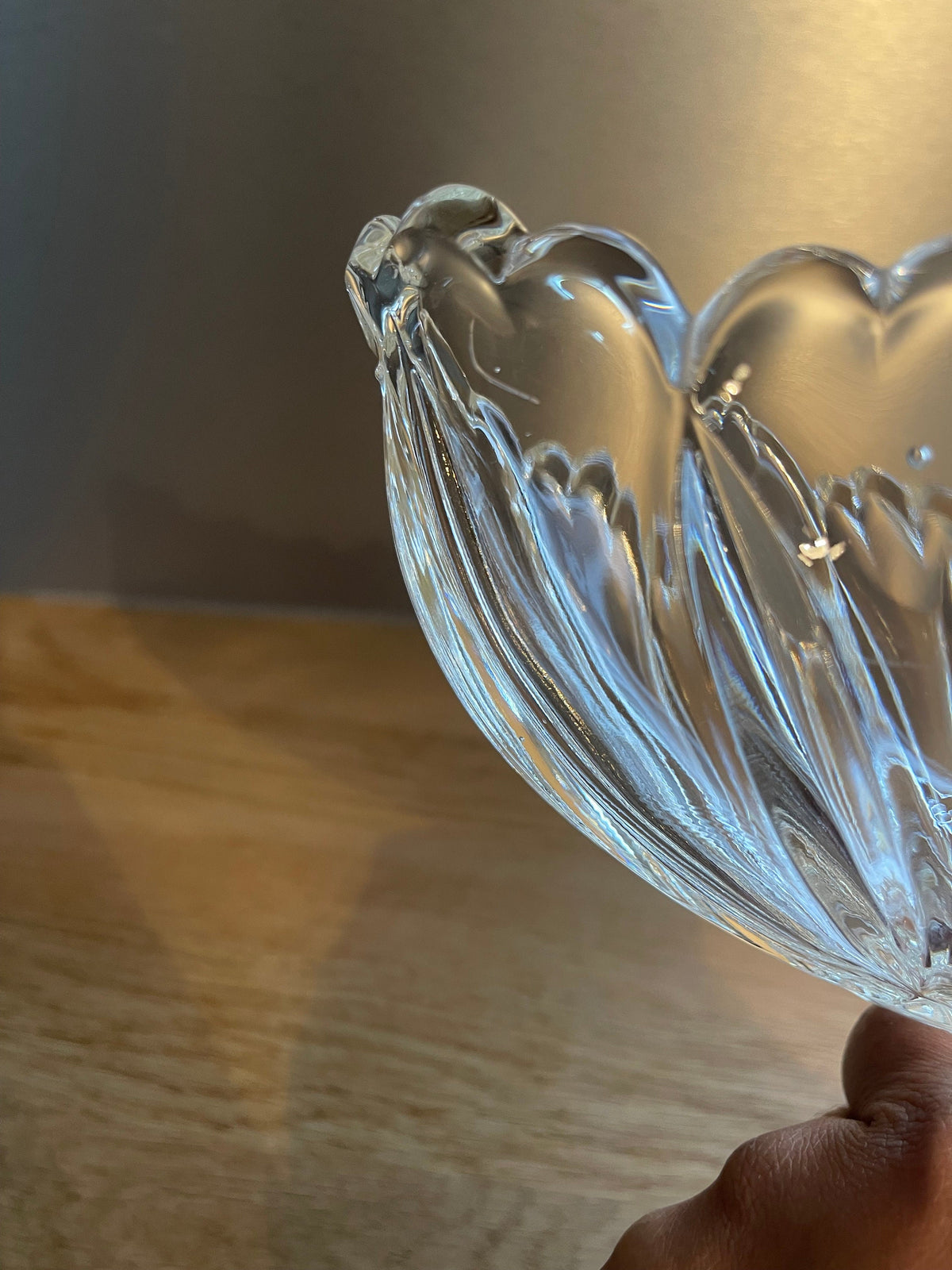 Saucière coupe cristal vintage années 50