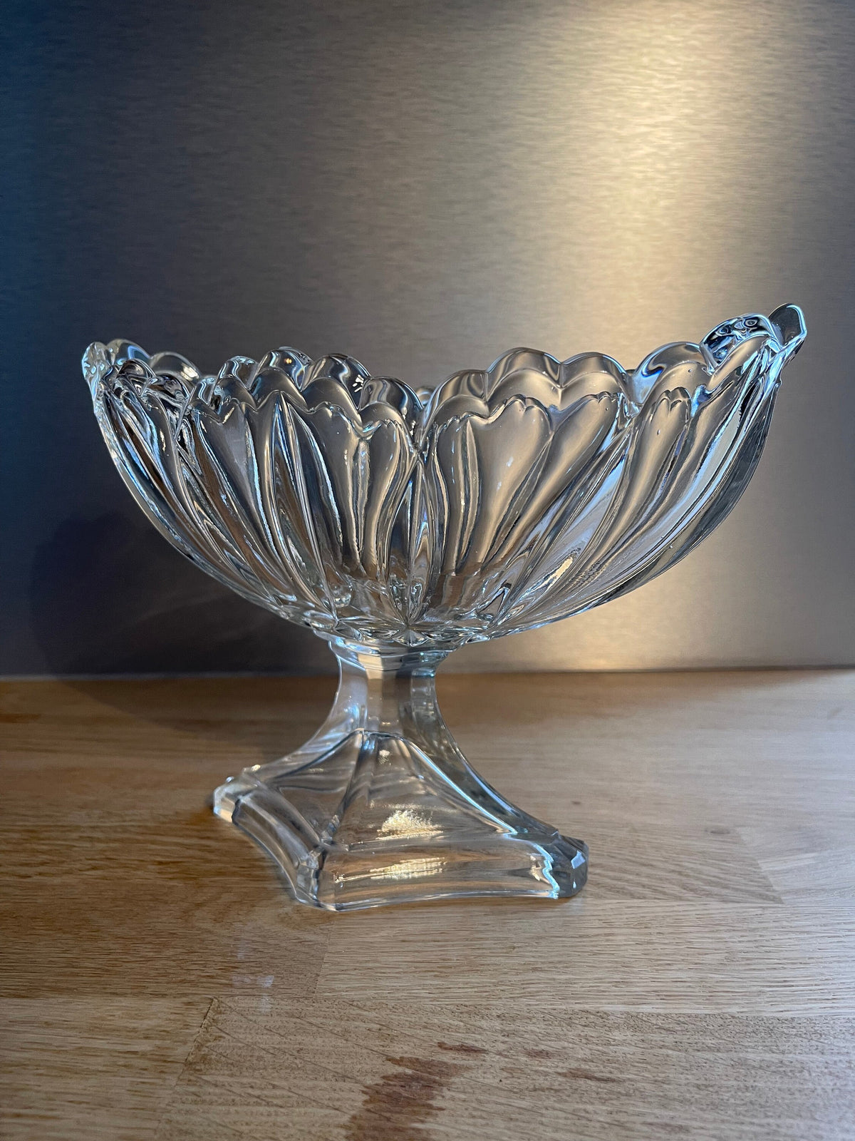 Saucière coupe cristal vintage années 50