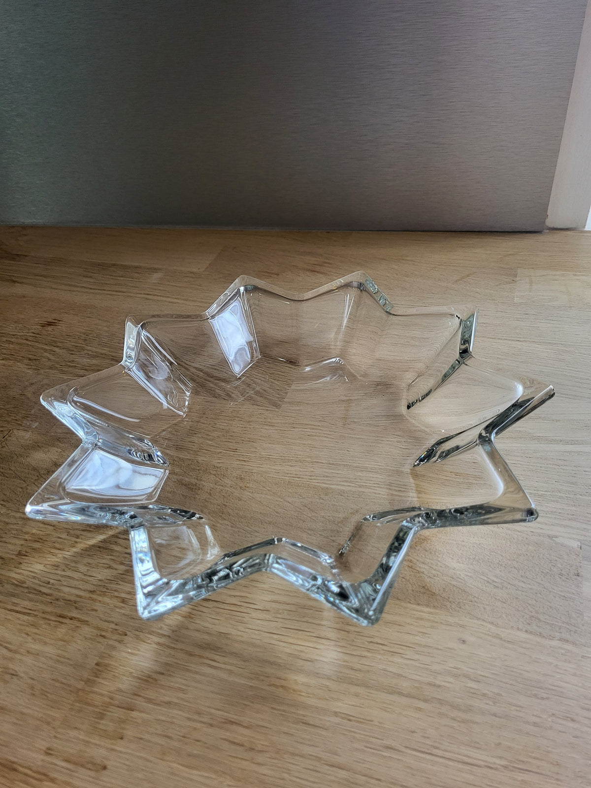 Plat en verre étoile