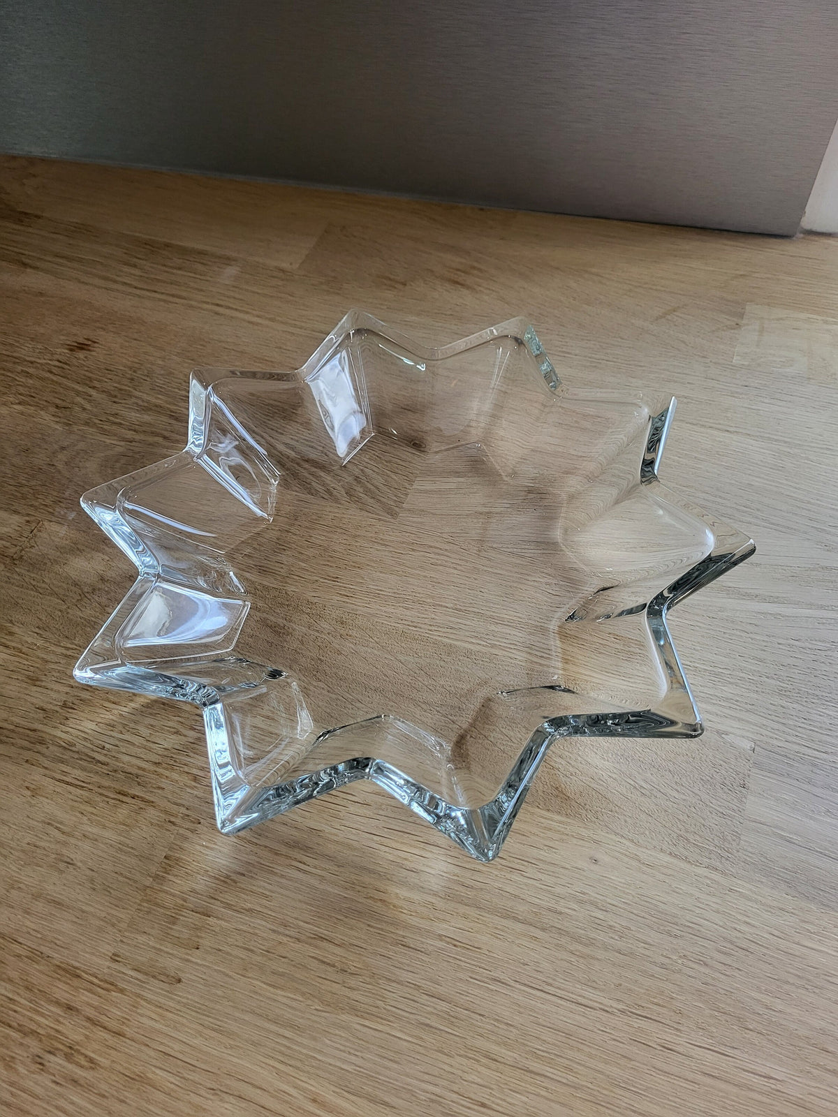 Plat en verre étoile