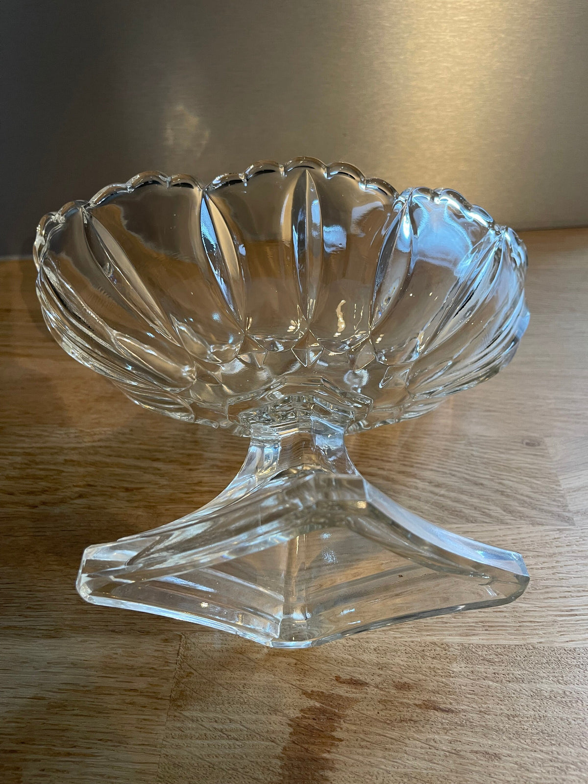 Saucière coupe cristal vintage années 50