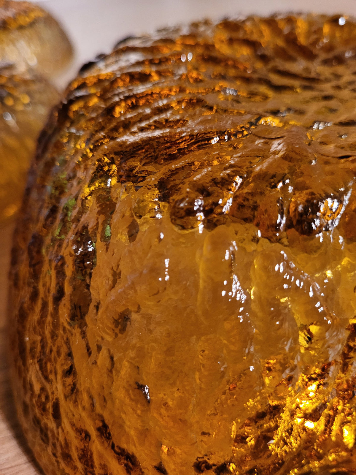 Coupelles verre ambrée pomme