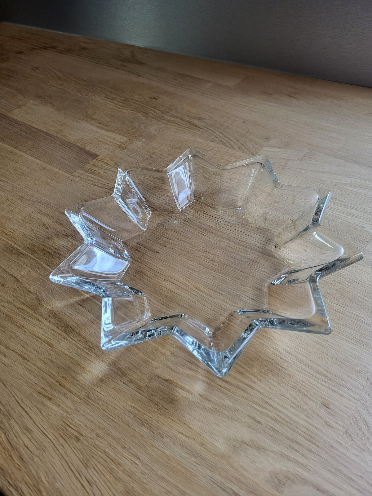 Plat en verre étoile