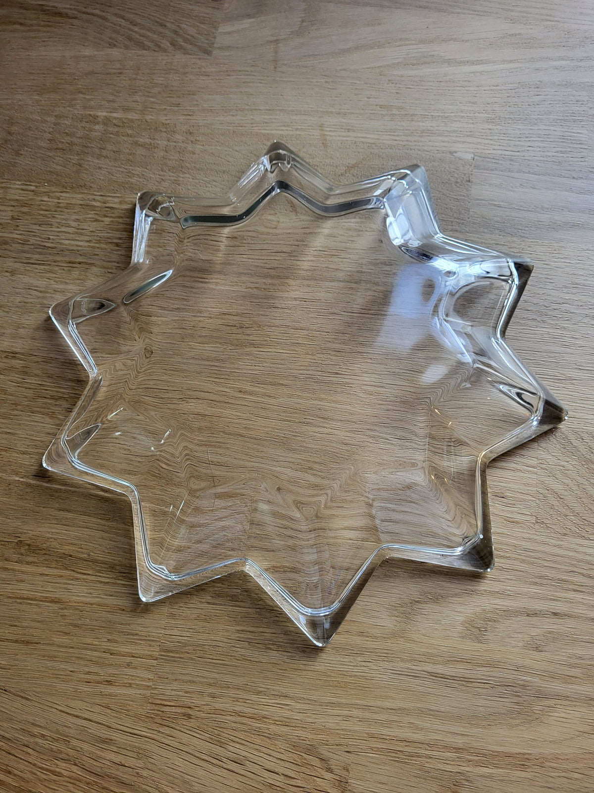 Plat en verre étoile
