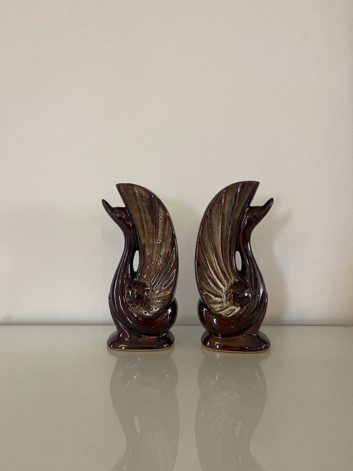 Vase cygne style Art Déco
