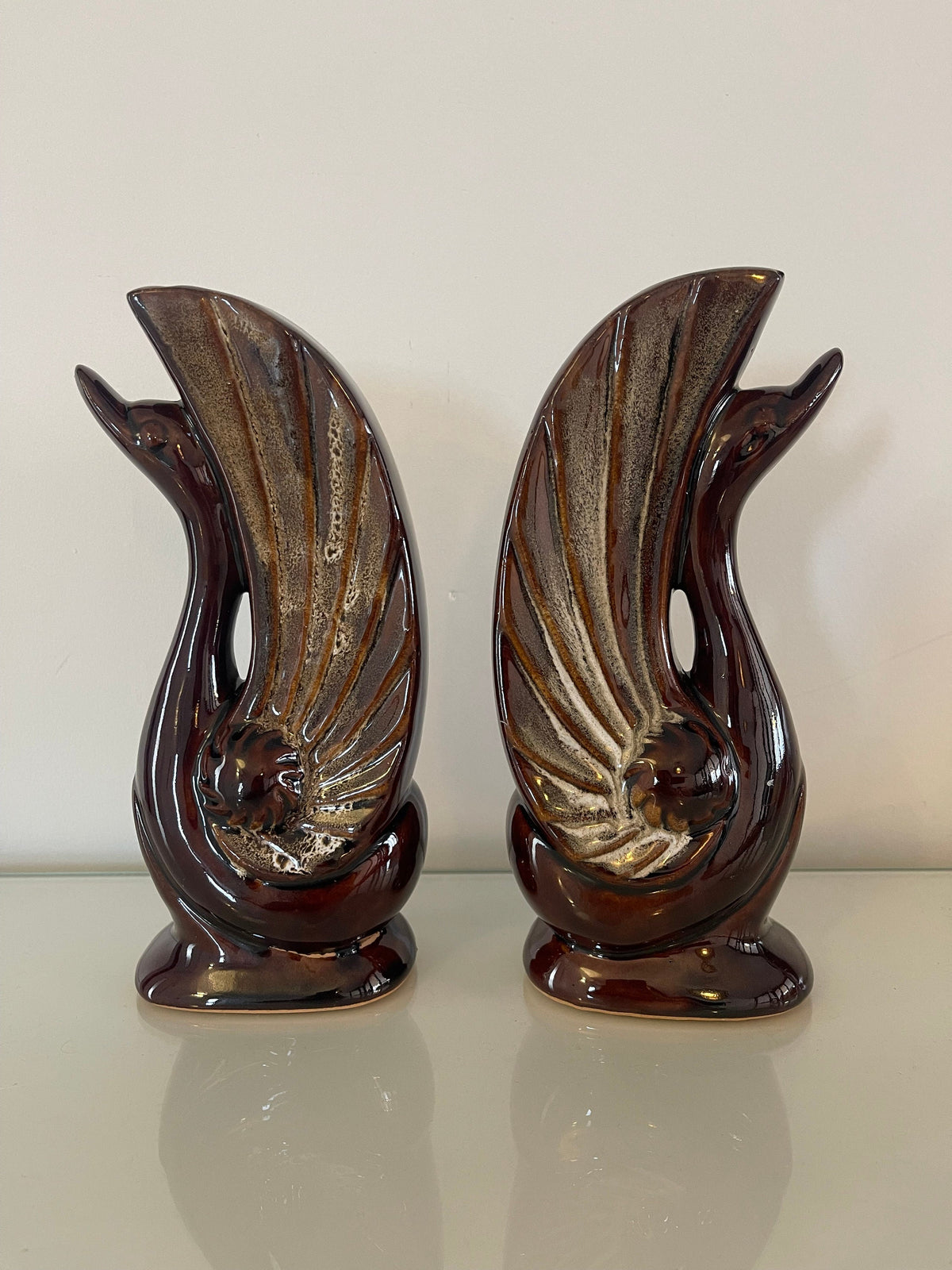 Vase cygne style Art Déco
