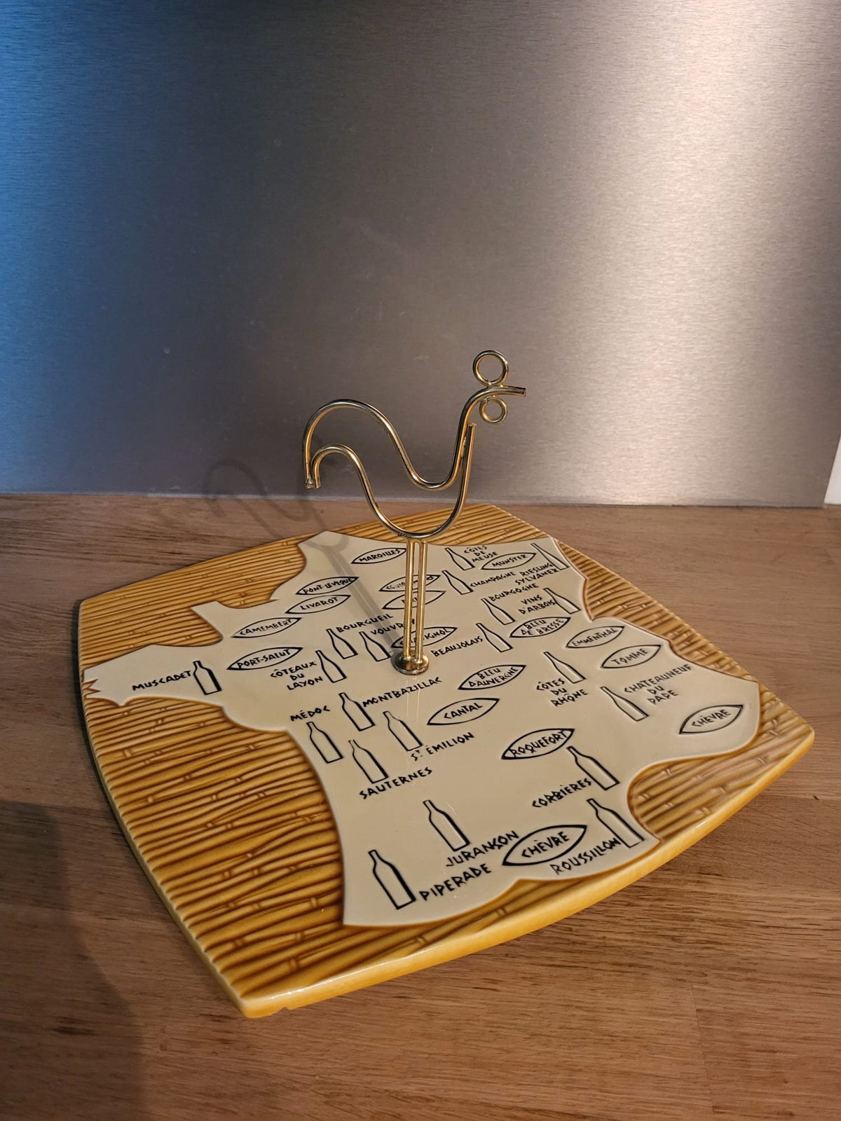 Plateau à fromages céramique vintage