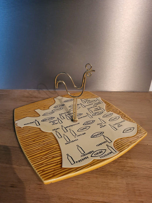 Plateau à fromages céramique vintage