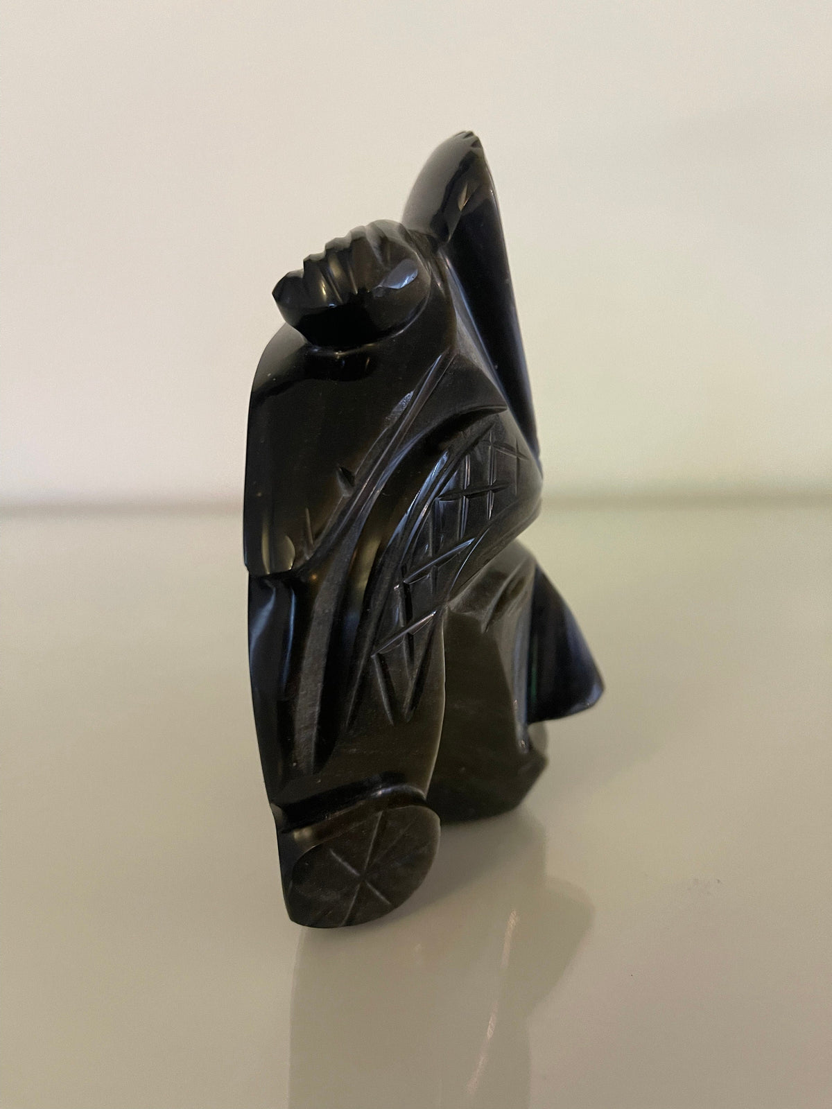Statue aztèque obsidienne