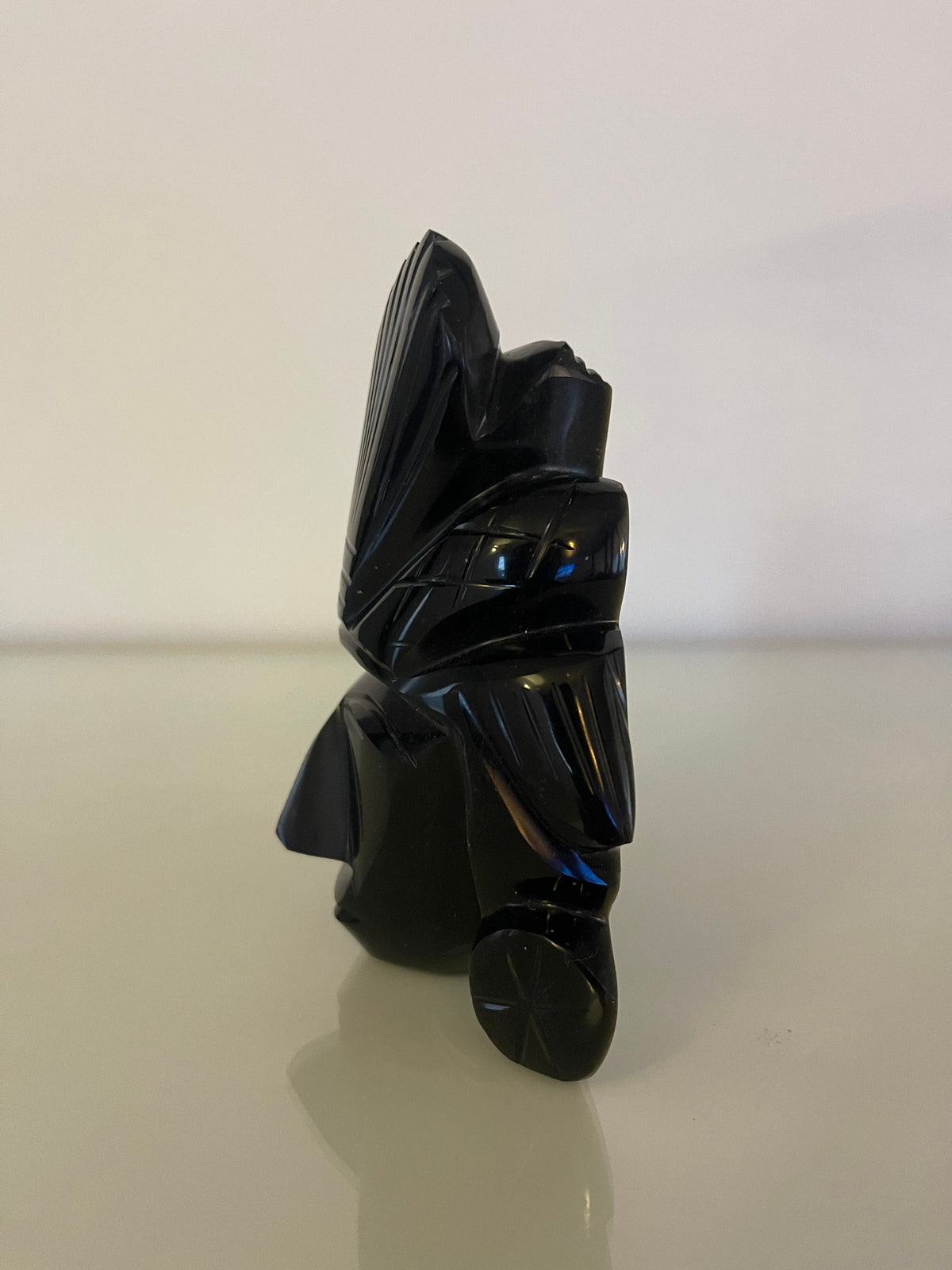 Statue aztèque obsidienne