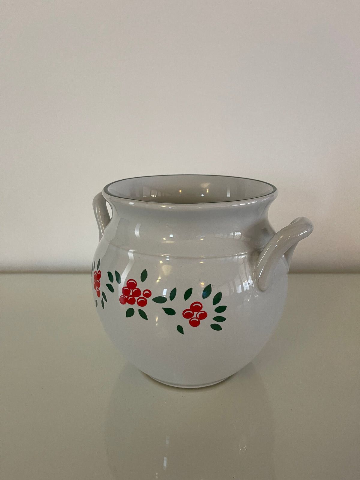 Pot céramique blanche vintage