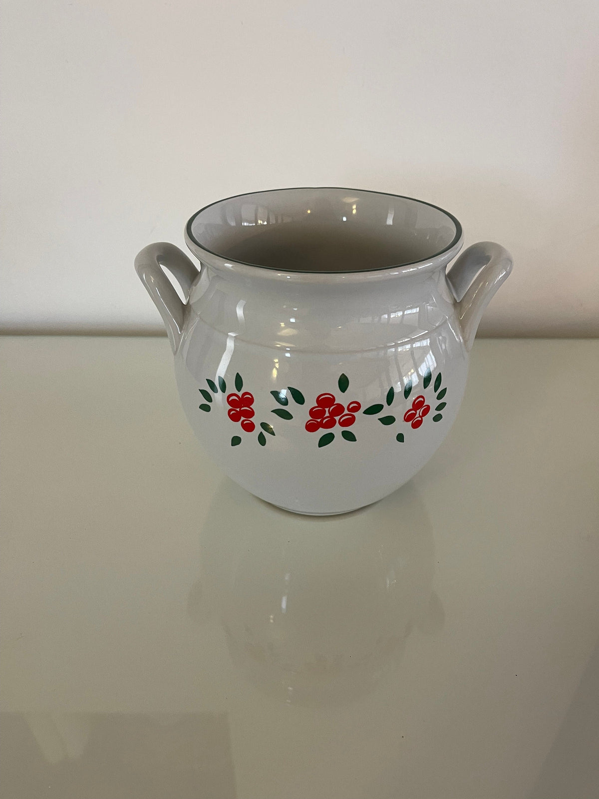 Pot céramique blanche vintage