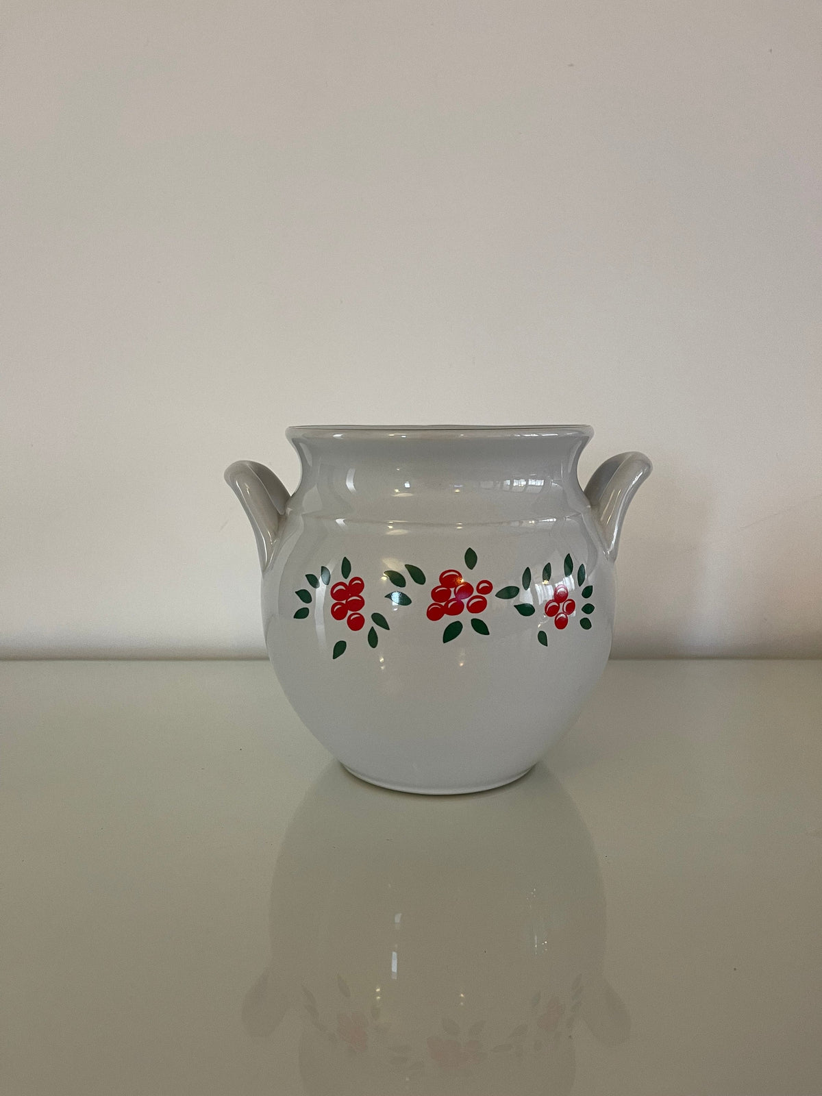 Pot céramique blanche vintage