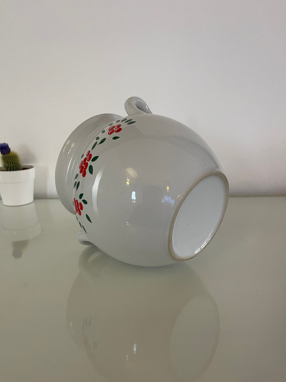 Pot céramique blanche vintage