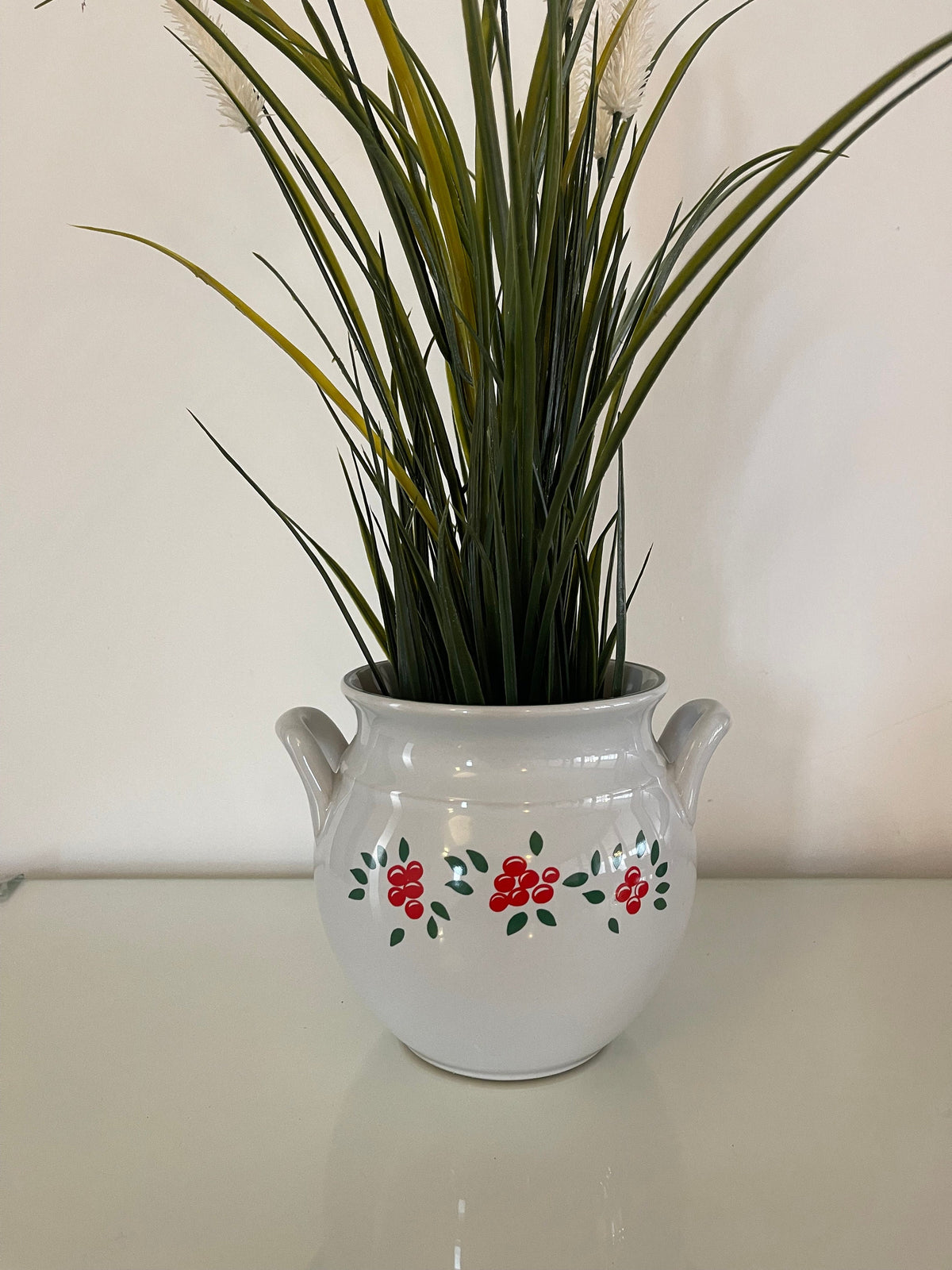 Pot céramique blanche vintage