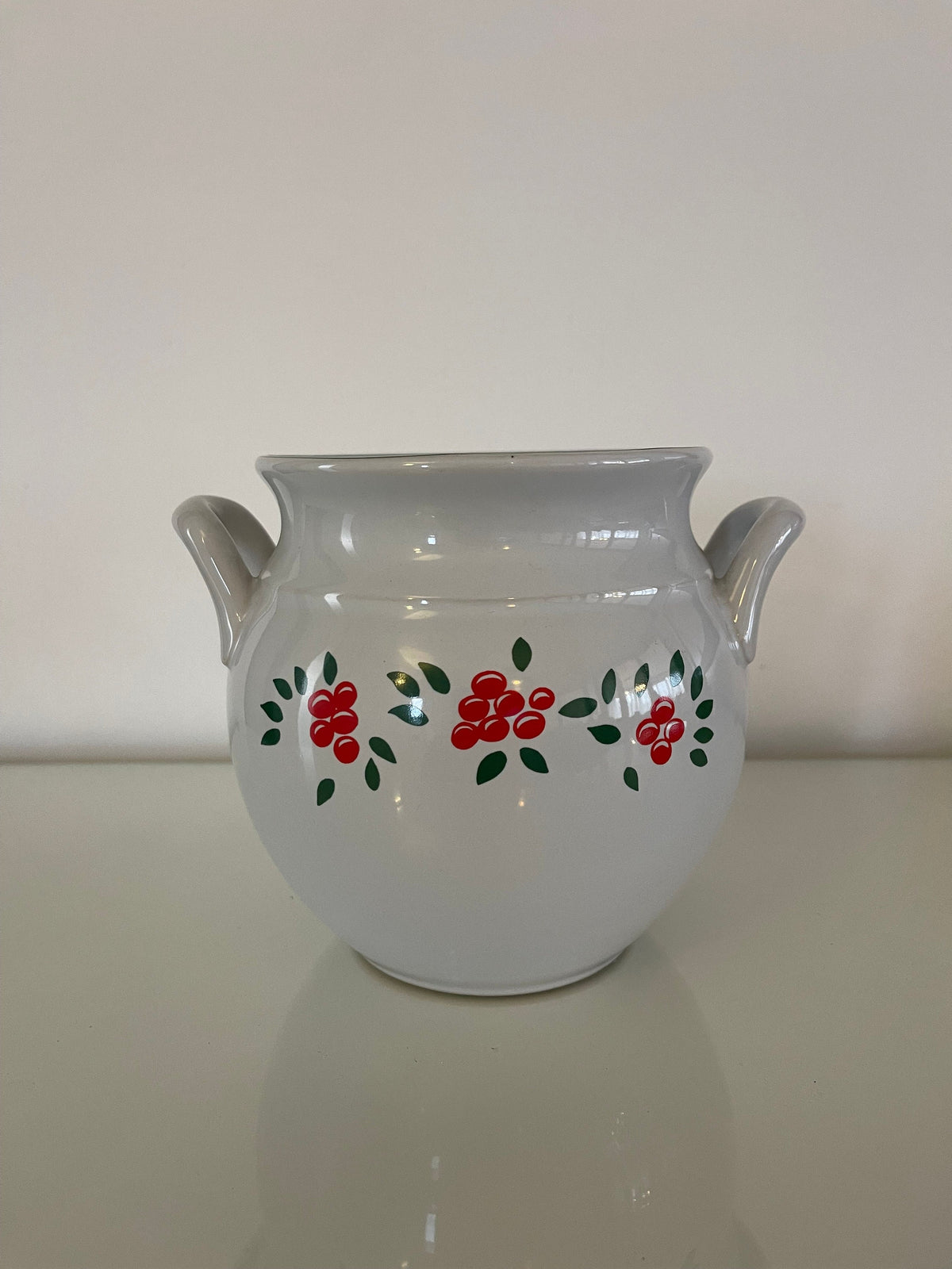 Pot céramique blanche vintage