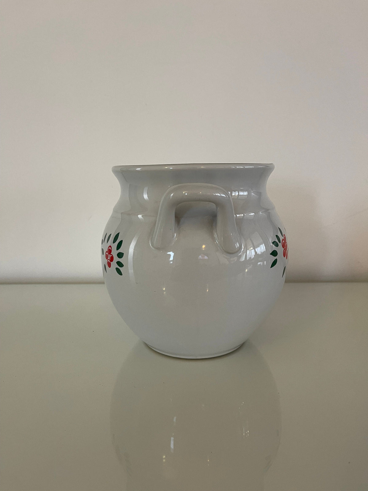 Pot céramique blanche vintage