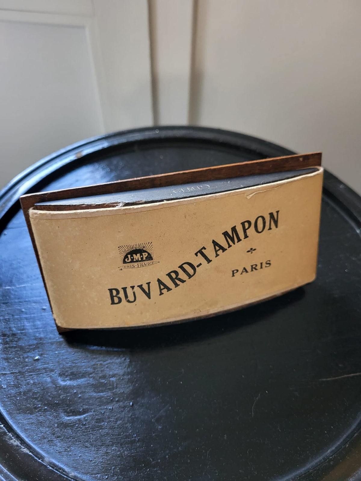 Ancien tampon buvard en bois