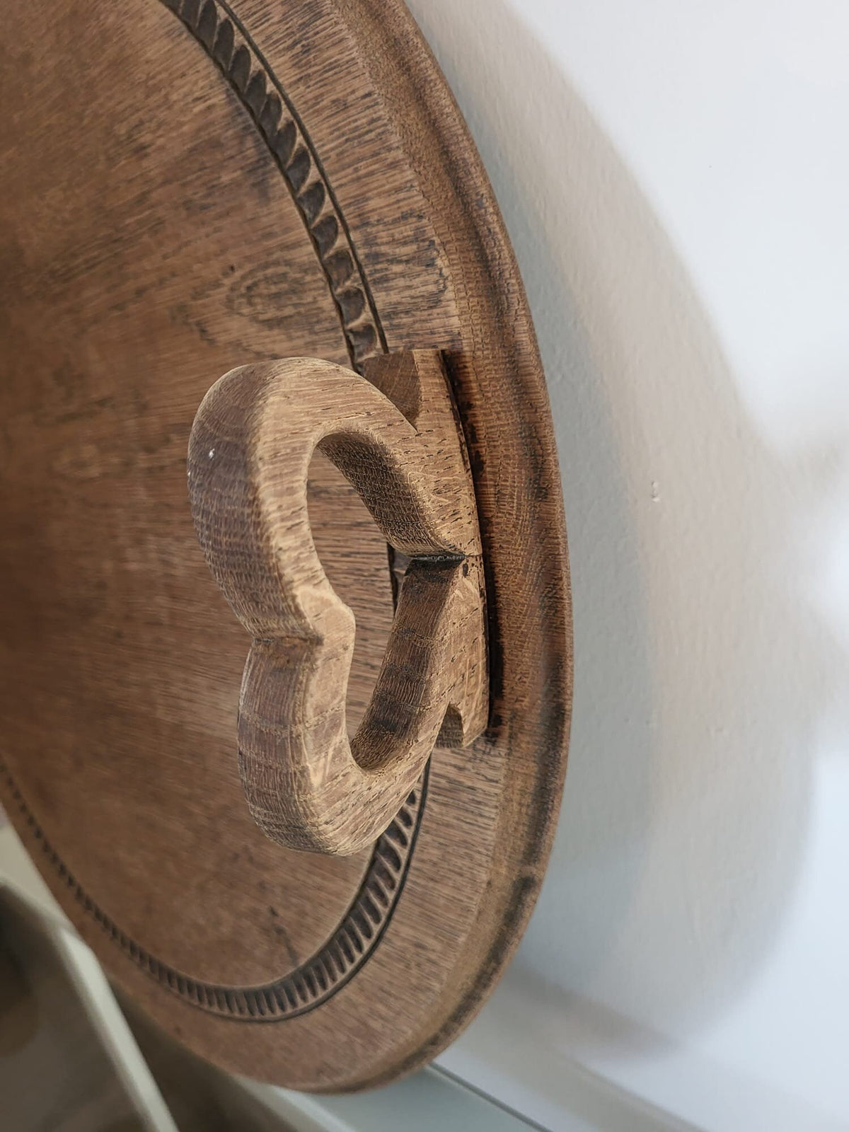 Plateau rond en bois
