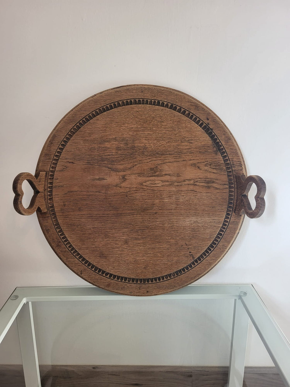 Plateau rond en bois