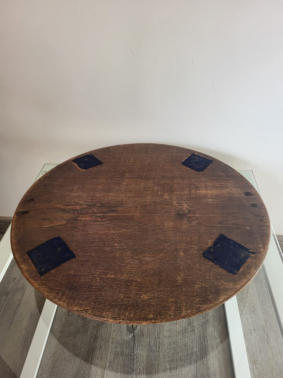 Plateau rond en bois