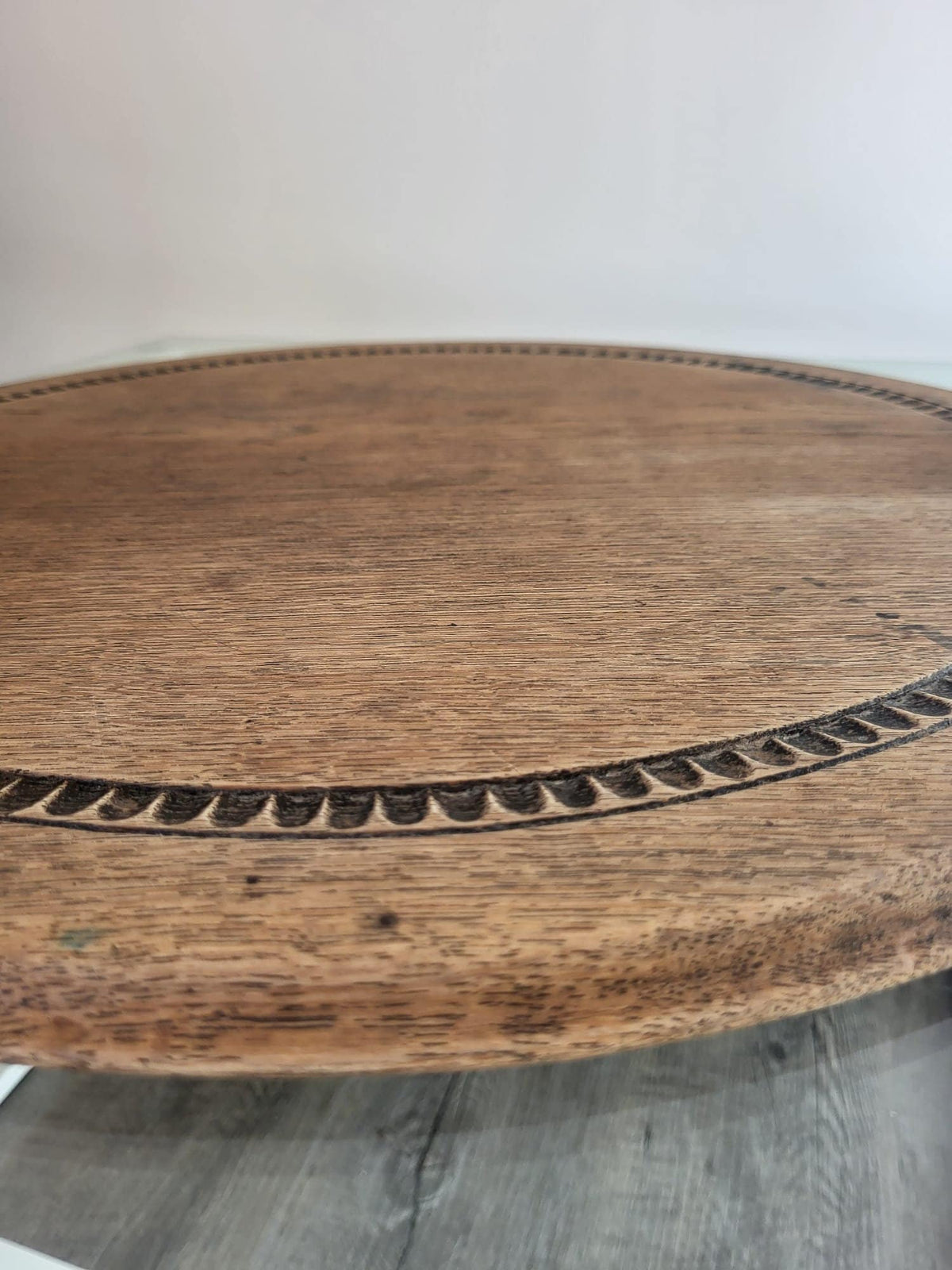 Plateau rond en bois