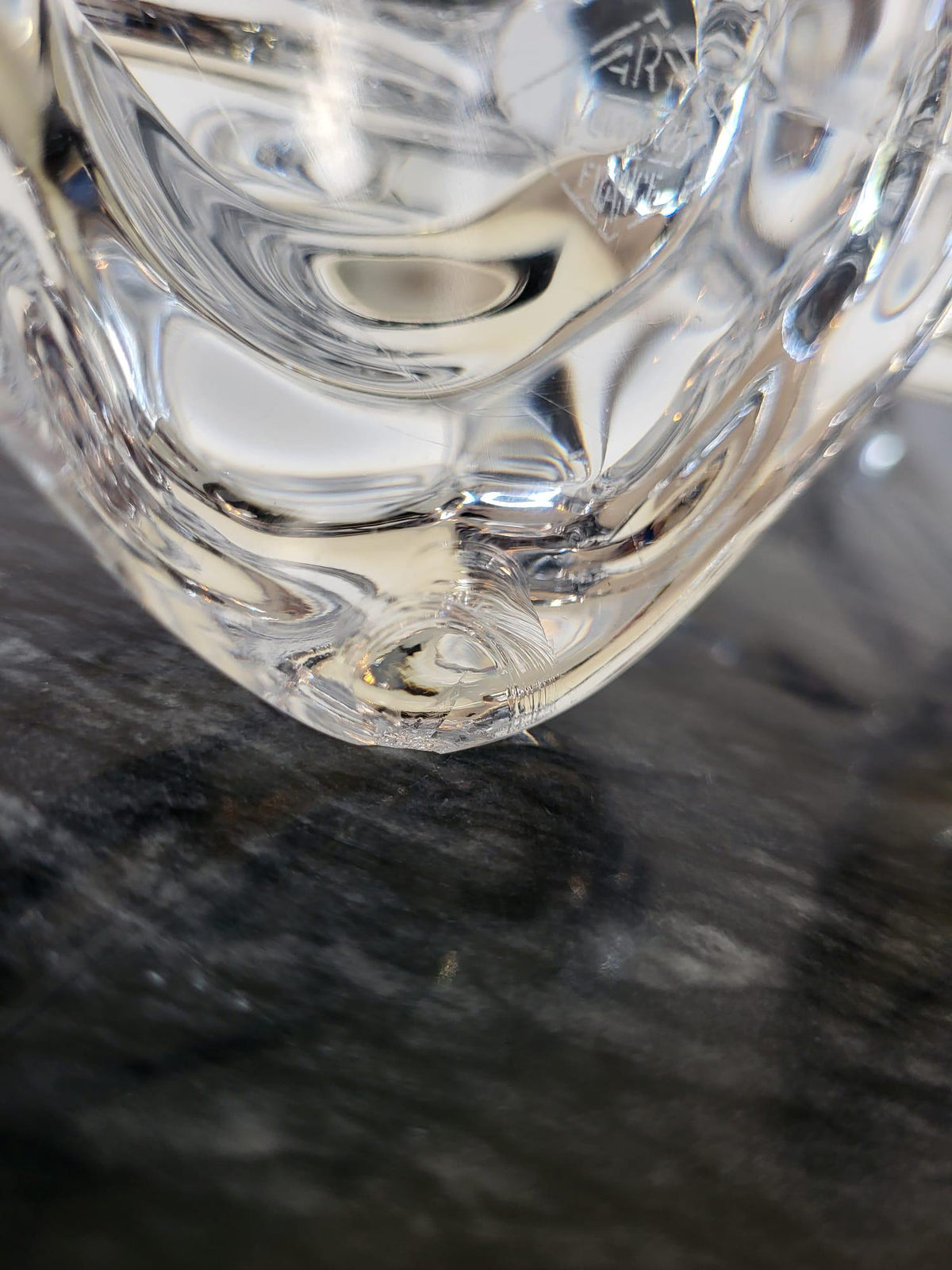 Paire de chandeliers en Cristal Vannes