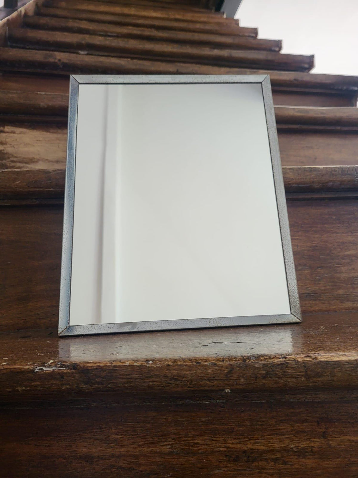 Miroir barbier métal vintage