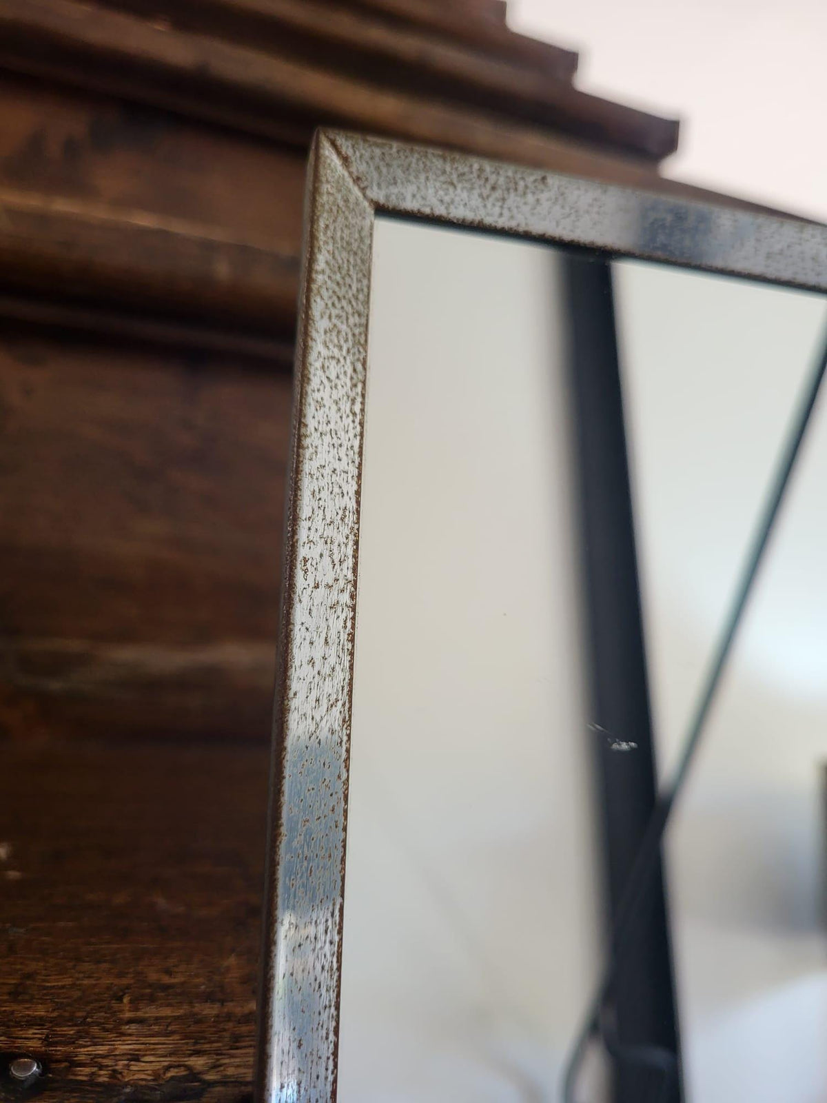 Miroir barbier métal vintage