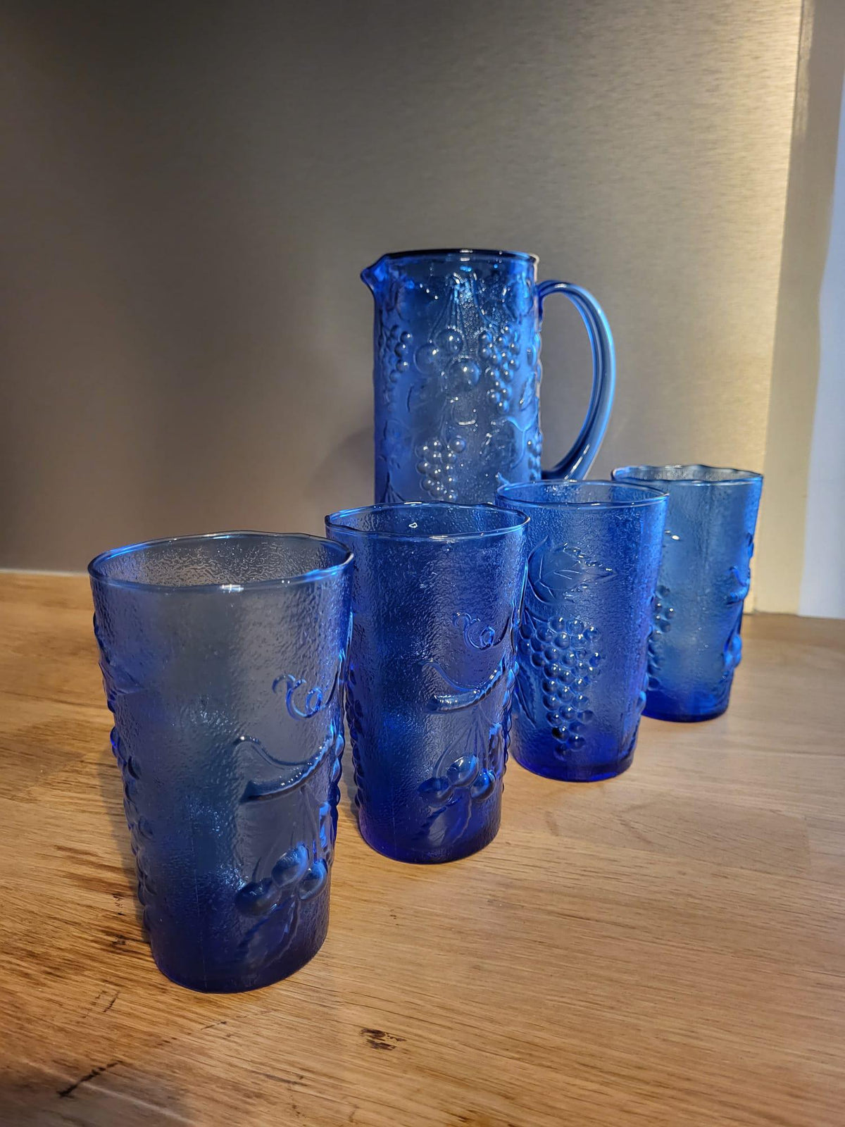 Service à orangeade verre