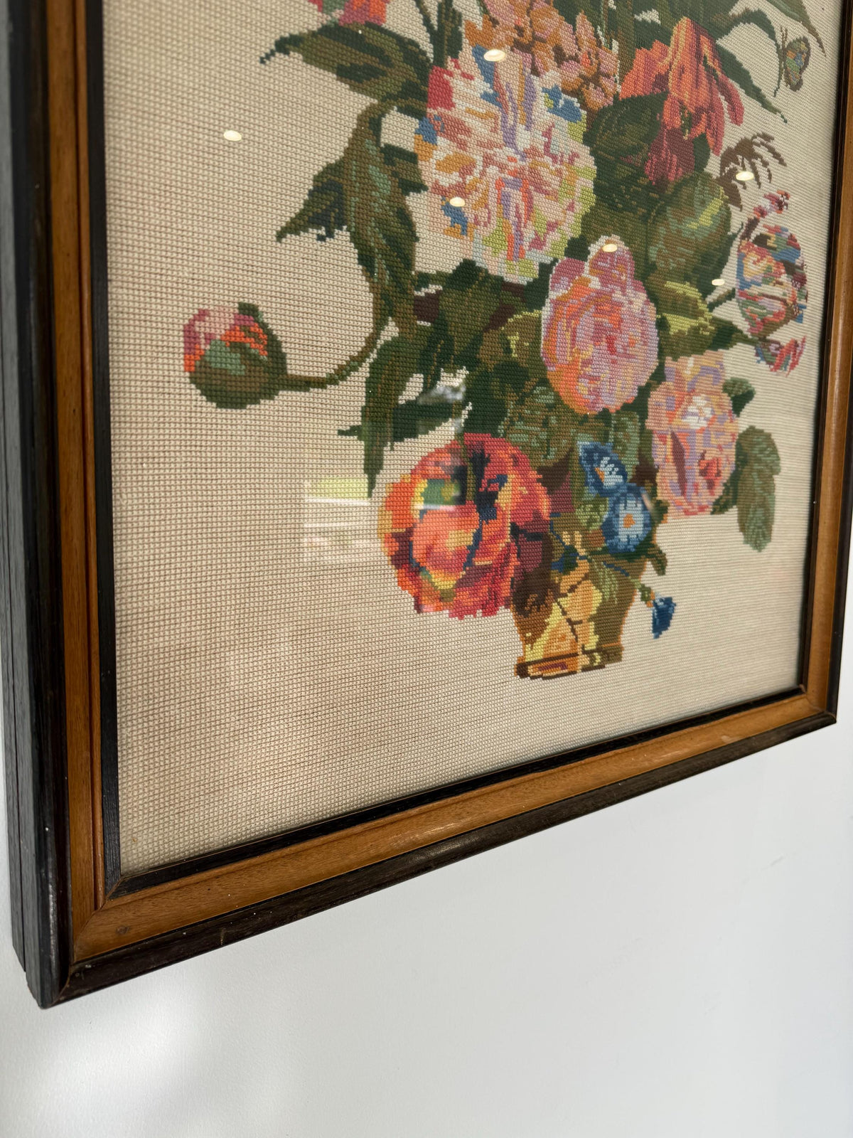 Tableau canevas roses vintage