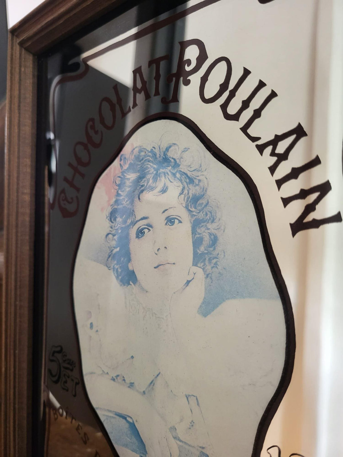 Miroir publicité Chocolat Poulain
