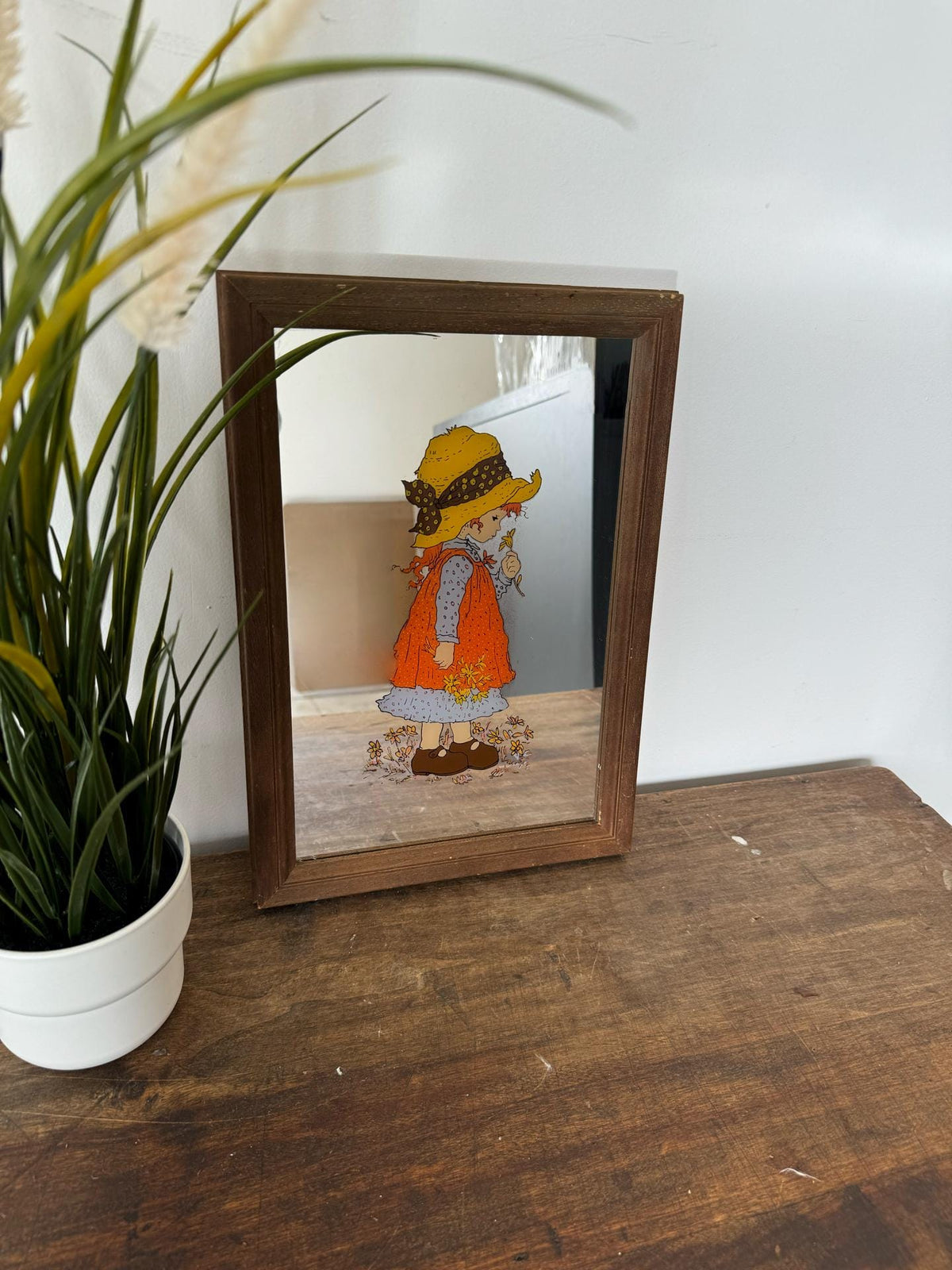 Miroir cadre enfant vintage
