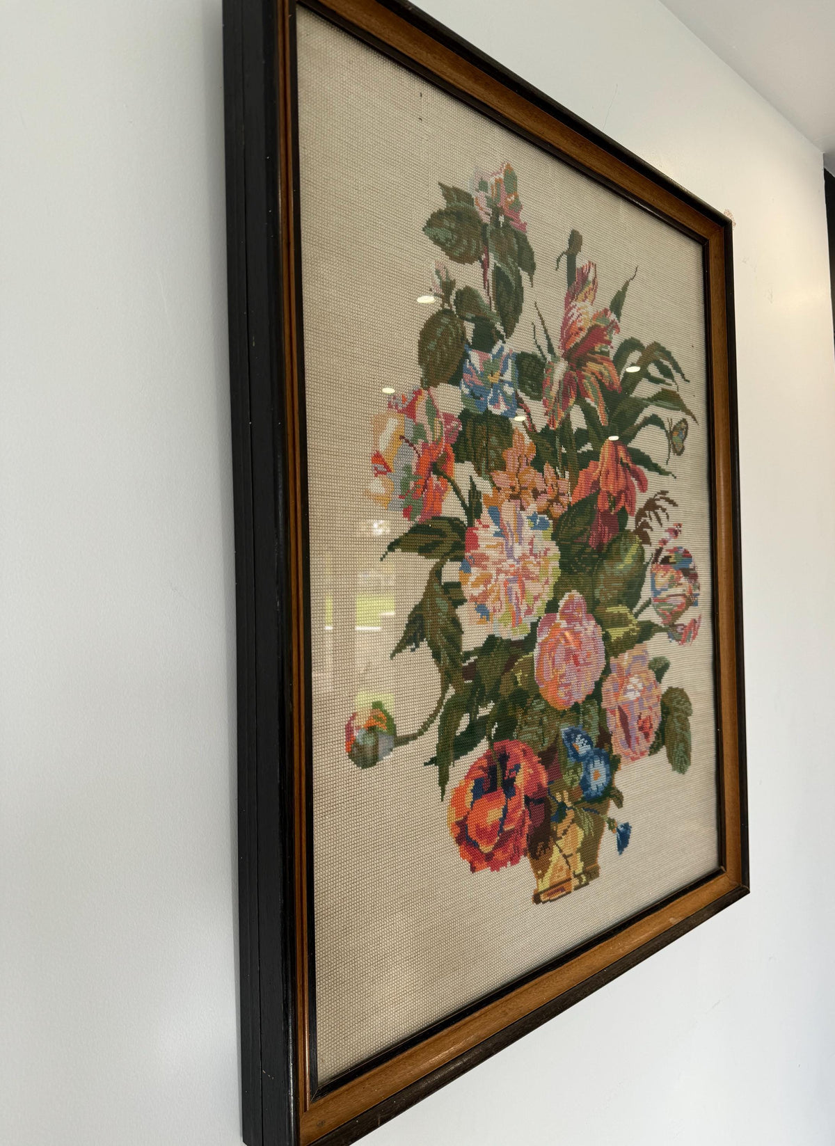 Tableau canevas roses vintage