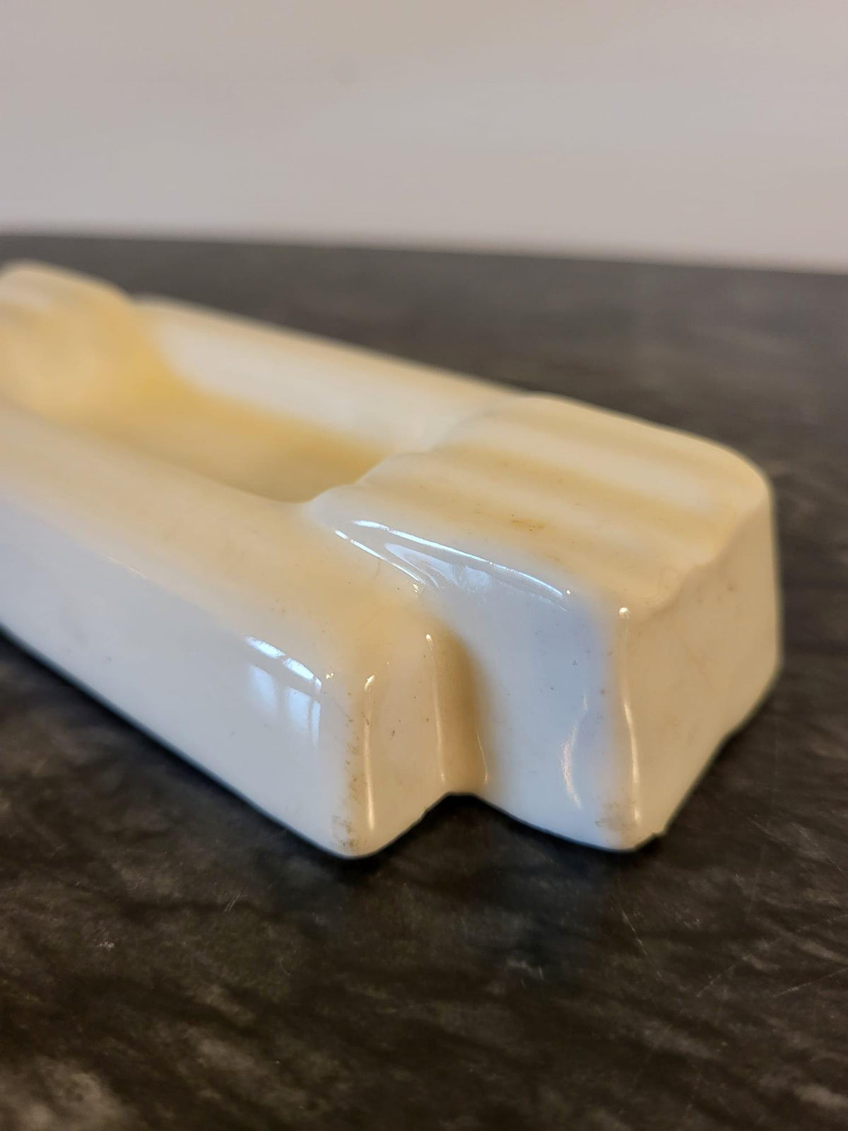 Cendrier céramique blanche