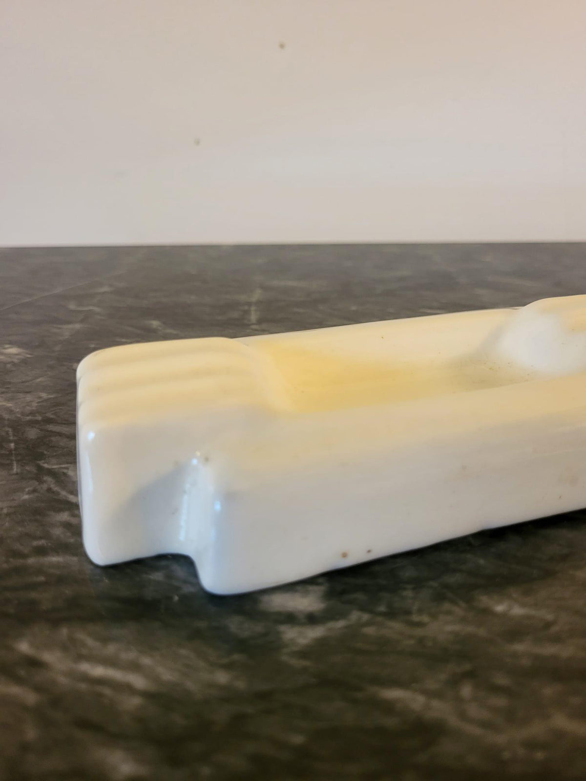Cendrier céramique blanche