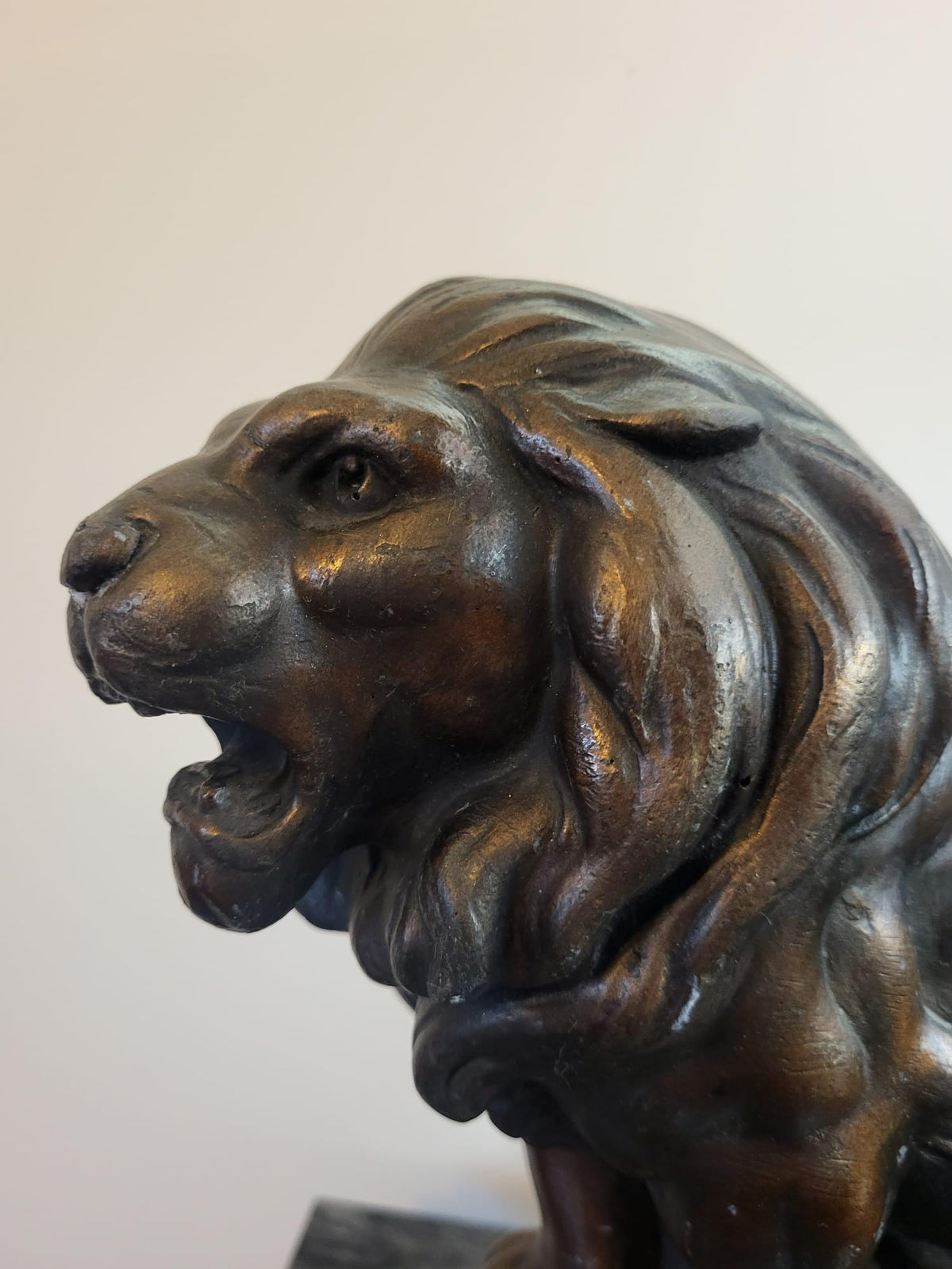 Sculpture Lion plâtre