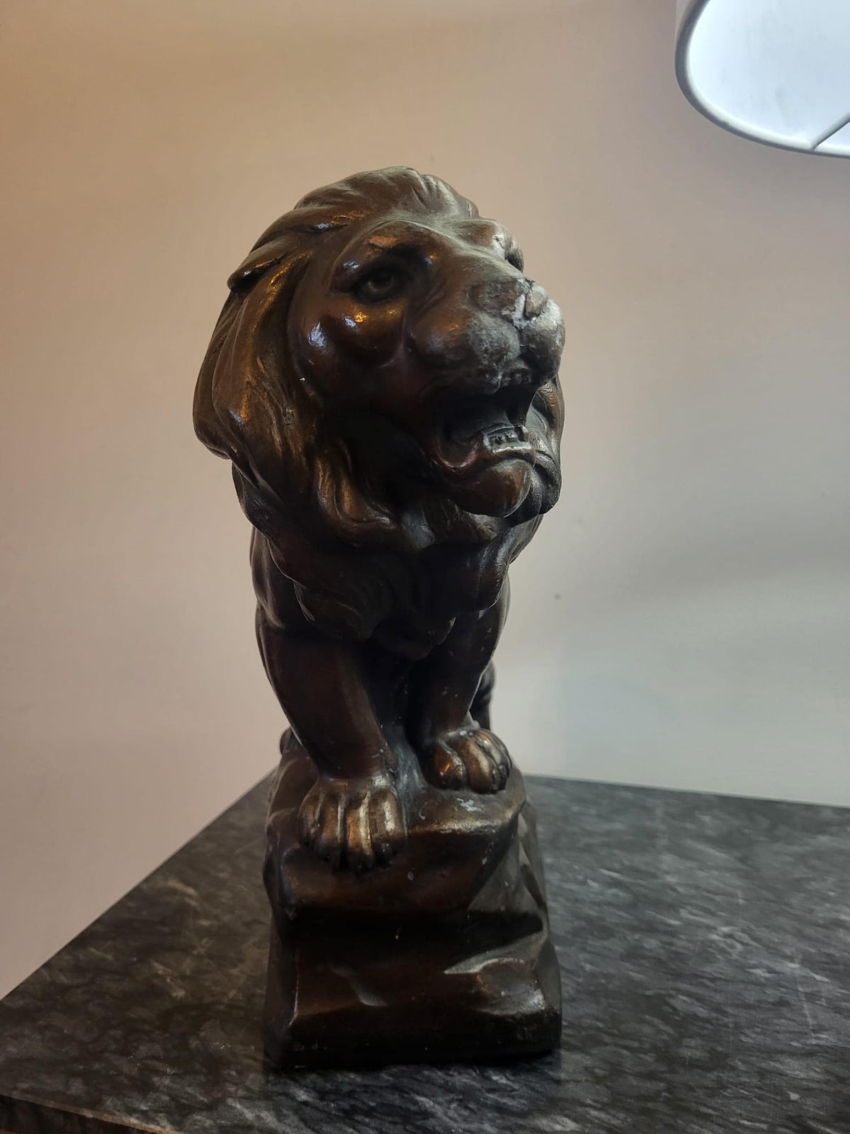 Sculpture Lion plâtre