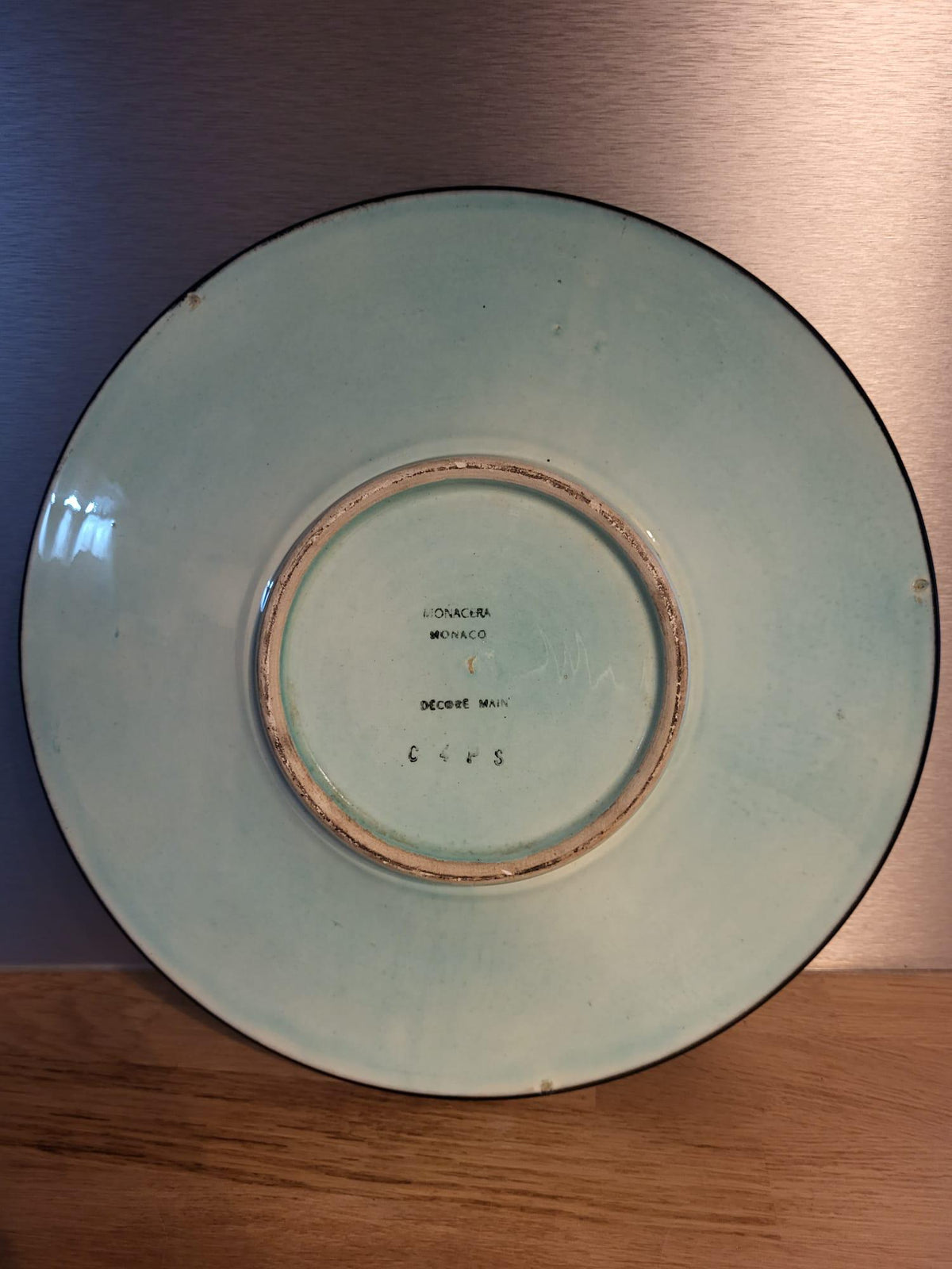 Plat céramique poissons Monaco