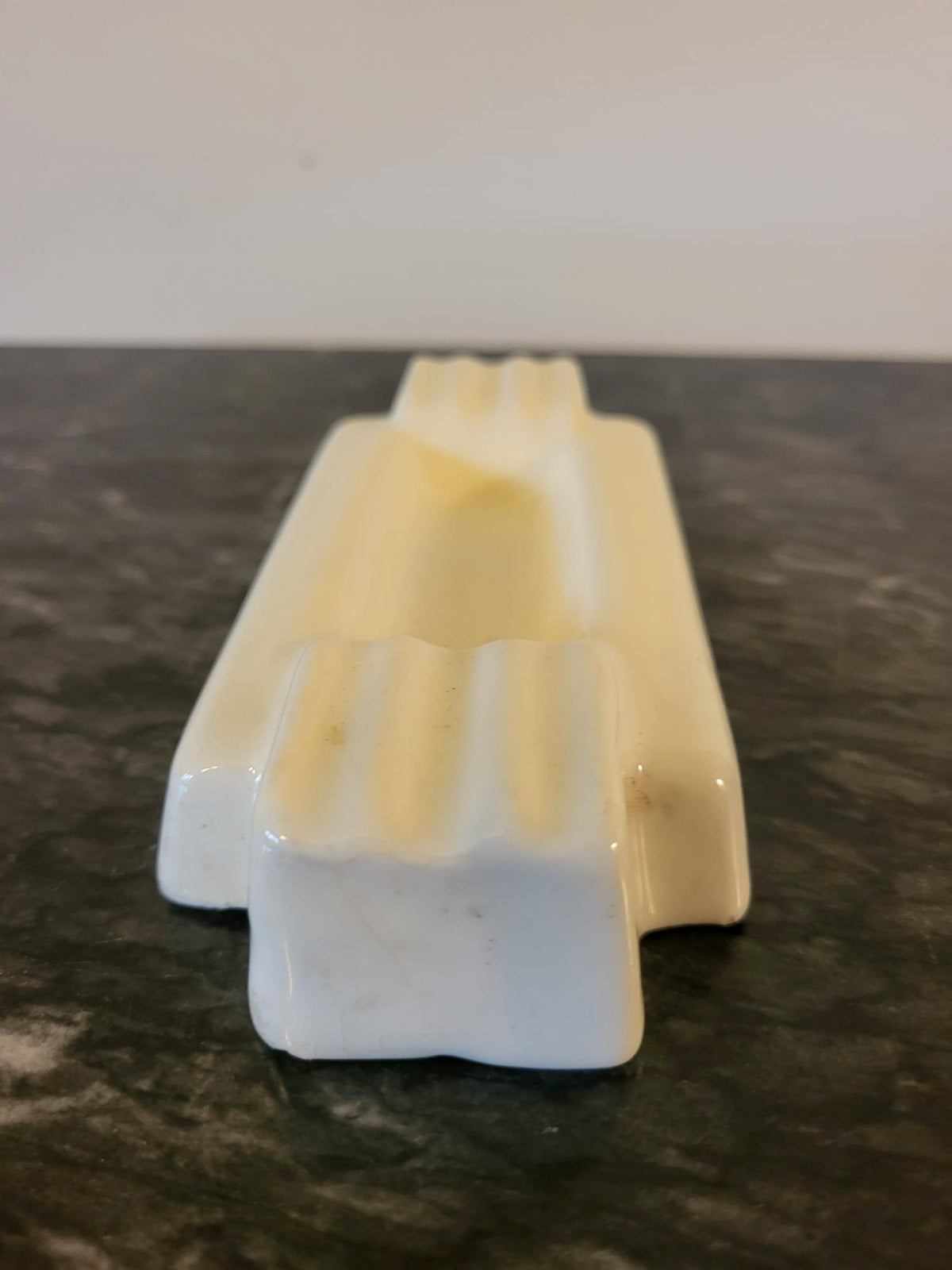 Cendrier céramique blanche