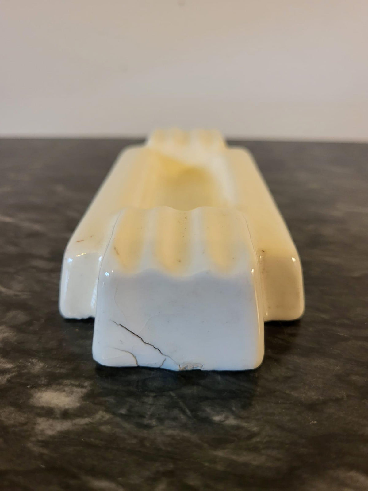 Cendrier céramique blanche