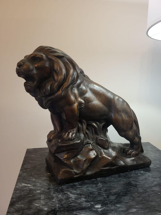 Sculpture Lion plâtre
