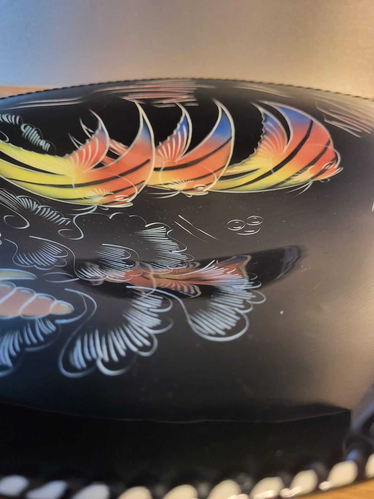 Plat céramique poissons Monaco