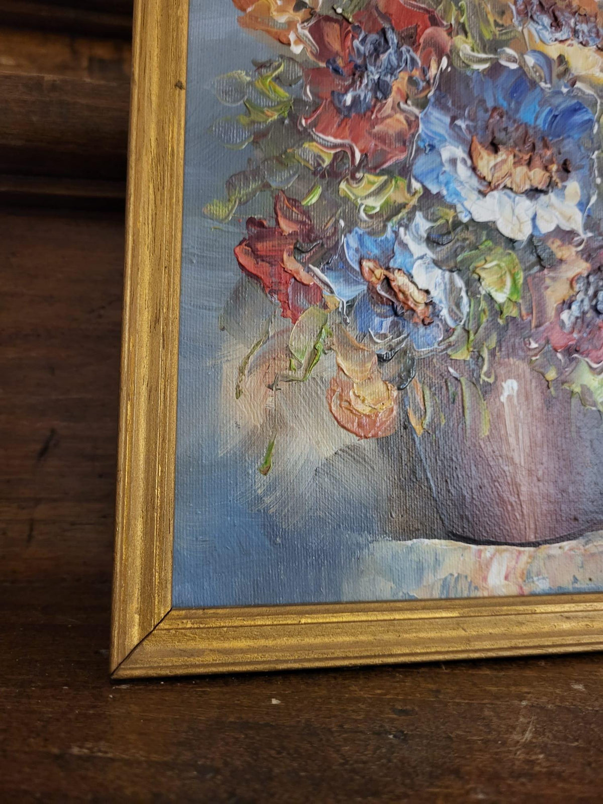 Tableau peinture fleurs