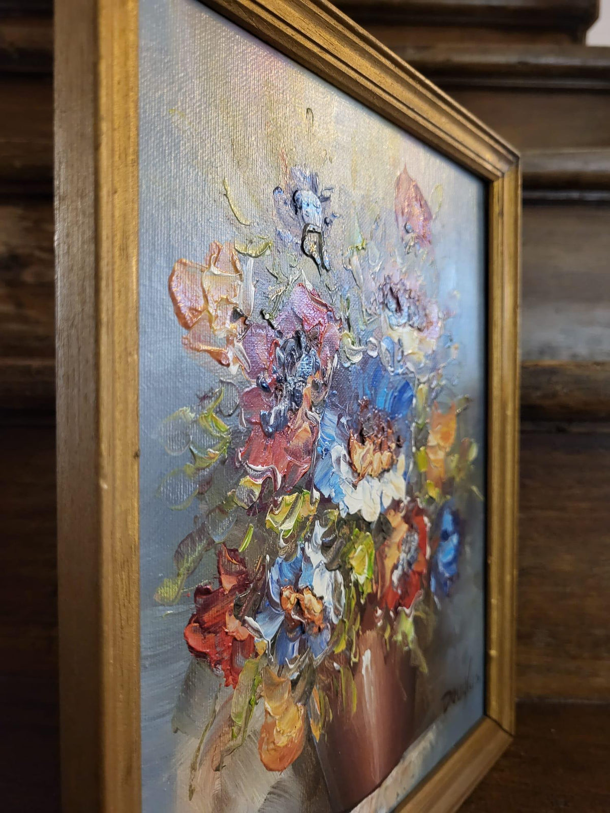 Tableau peinture fleurs