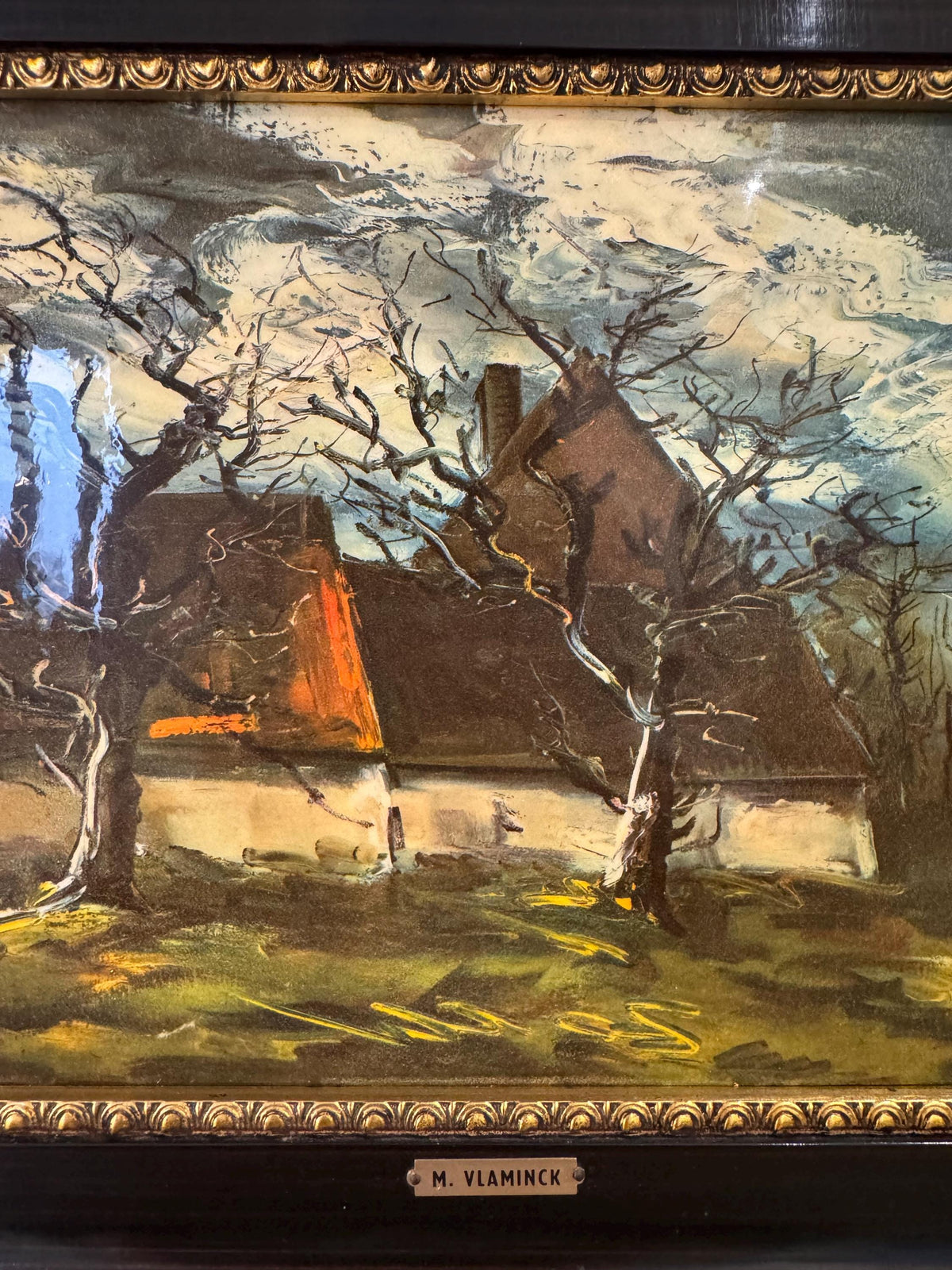 Tableau reproduction La Chaumière Maurice de Vlaminck
